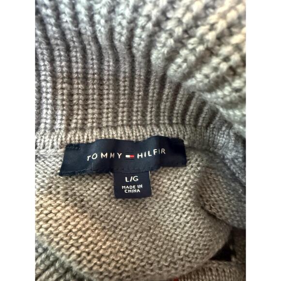 Tommy Hilfiger Pullover turtle neck sweater, gray size large women’s - Picture 3 of 3